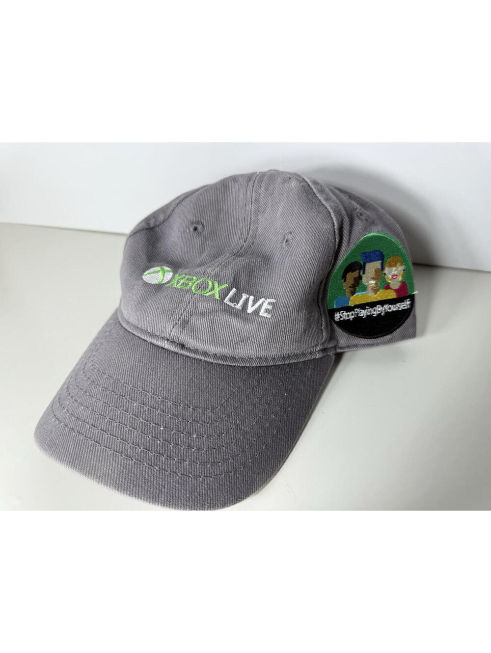 Xbox Live Stop Playing By Yourself Gray Adjustable Hat